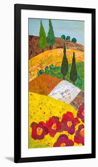 Tuscan Triptych A-null-Framed Premium Giclee Print