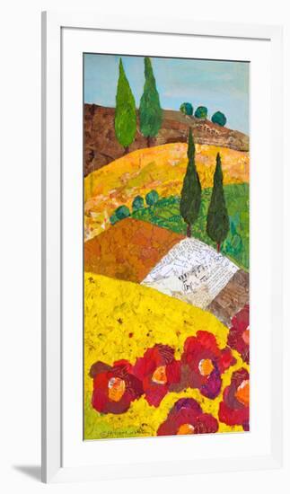 Tuscan Triptych A-null-Framed Premium Giclee Print