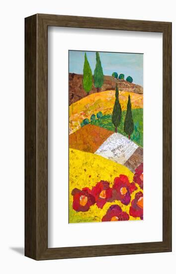 Tuscan Triptych A-null-Framed Art Print
