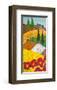 Tuscan Triptych A-null-Framed Art Print