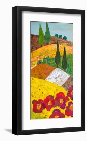 Tuscan Triptych A-null-Framed Art Print