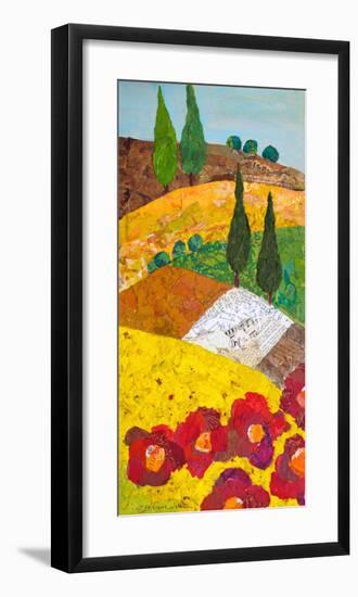 Tuscan Triptych A-null-Framed Art Print