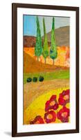 Tuscan Triptych B-null-Framed Art Print