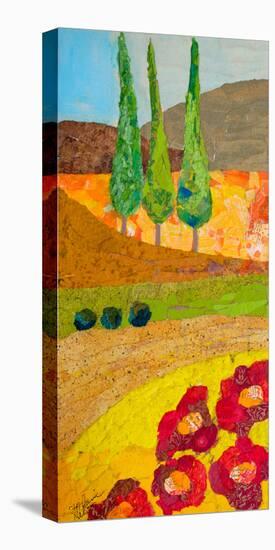 Tuscan Triptych B-null-Stretched Canvas