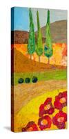 Tuscan Triptych B-null-Stretched Canvas