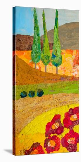 Tuscan Triptych B-null-Stretched Canvas