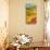 Tuscan Triptych B-null-Stretched Canvas displayed on a wall