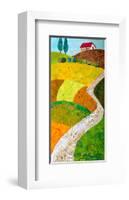 Tuscan Triptych C-null-Framed Art Print