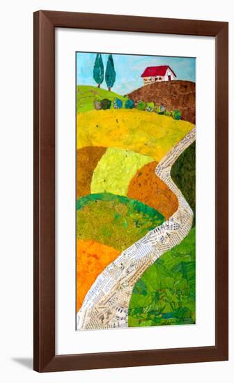 Tuscan Triptych C-null-Framed Art Print