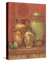 Tuscan Urns II-Pamela Gladding-Stretched Canvas