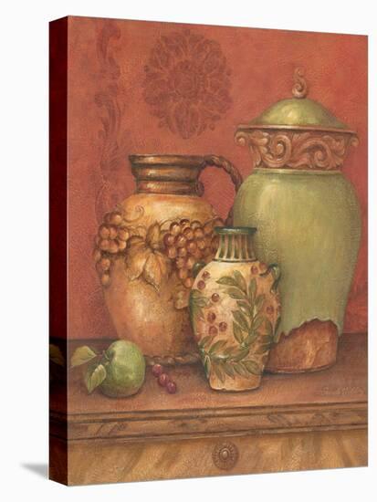 Tuscan Urns II-Pamela Gladding-Stretched Canvas