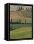 Tuscan Villa and Farmhouse, San Quirico D'Orcia, Val d'Orcia, Italy-Walter Bibikow-Framed Stretched Canvas
