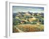 Tuscan Villa and Poppies-Marilyn Dunlap-Framed Art Print