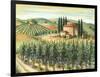 Tuscan Villa and Vineyard-Marilyn Dunlap-Framed Art Print