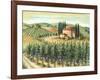 Tuscan Villa and Vineyard-Marilyn Dunlap-Framed Art Print