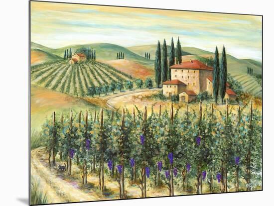 Tuscan Villa and Vineyard-Marilyn Dunlap-Mounted Art Print