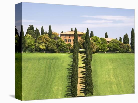 Tuscan Villa near the Town Pienza, Italy-Dennis Flaherty-Stretched Canvas