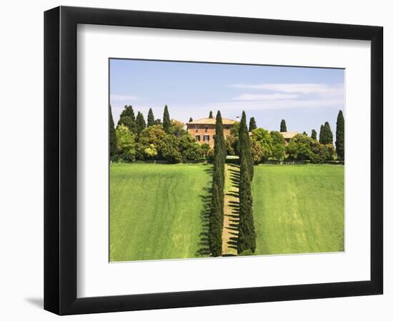 Tuscan Villa near the Town Pienza, Italy-Dennis Flaherty-Framed Photographic Print