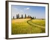 Tuscan Villa Nearing Harvest, Tuscany, Italy-Terry Eggers-Framed Photographic Print