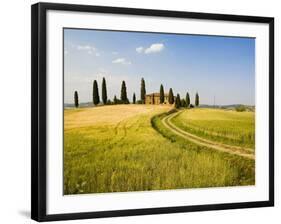 Tuscan Villa Nearing Harvest, Tuscany, Italy-Terry Eggers-Framed Photographic Print