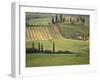 Tuscan Villa, Val d'Orcia, Italy-Walter Bibikow-Framed Photographic Print