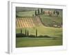 Tuscan Villa, Val d'Orcia, Italy-Walter Bibikow-Framed Photographic Print