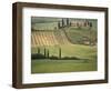 Tuscan Villa, Val d'Orcia, Italy-Walter Bibikow-Framed Photographic Print