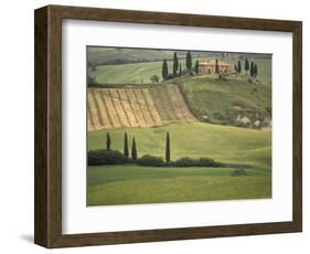 Tuscan Villa, Val d'Orcia, Italy-Walter Bibikow-Framed Photographic Print