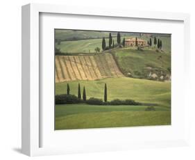 Tuscan Villa, Val d'Orcia, Italy-Walter Bibikow-Framed Photographic Print