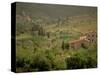 Tuscan Villa View, Radda in Chianti, II Chianti, Tuscany, Italy-Walter Bibikow-Stretched Canvas