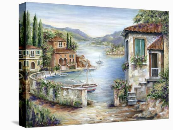 Tuscan Villas on the Lake-Marilyn Dunlap-Stretched Canvas