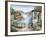 Tuscan Villas on the Lake-Marilyn Dunlap-Framed Art Print