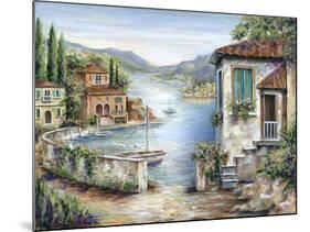 Tuscan Villas on the Lake-Marilyn Dunlap-Mounted Art Print