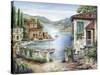 Tuscan Villas on the Lake-Marilyn Dunlap-Stretched Canvas