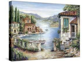 Tuscan Villas on the Lake-Marilyn Dunlap-Stretched Canvas