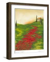 Tuscany at Sunset I-Jennifer Goldberger-Framed Art Print