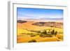 Tuscany, Farmland and Cypress Trees, Green Fields. San Quirico Orcia, Italy.-stevanzz-Framed Premium Photographic Print