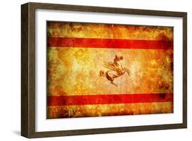 Tuscany Flag-michal812-Framed Art Print