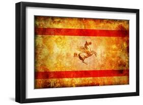 Tuscany Flag-michal812-Framed Art Print