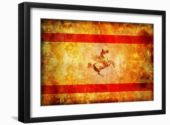 Tuscany Flag-michal812-Framed Art Print