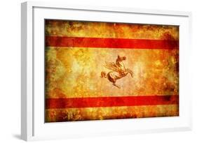 Tuscany Flag-michal812-Framed Art Print