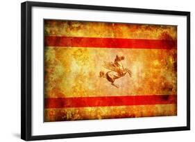 Tuscany Flag-michal812-Framed Art Print