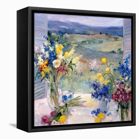 Tuscany Floral-Allayn Stevens-Framed Stretched Canvas