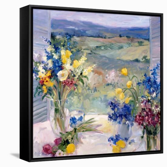 Tuscany Floral-Allayn Stevens-Framed Stretched Canvas