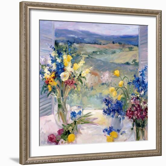 Tuscany Floral-Allayn Stevens-Framed Art Print