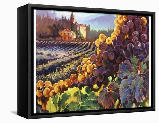 Tuscany Harvest-Clif Hadfield-Framed Stretched Canvas