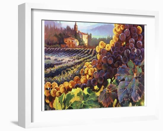 Tuscany Harvest-Clif Hadfield-Framed Art Print