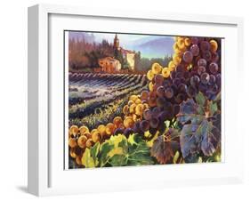 Tuscany Harvest-Clif Hadfield-Framed Art Print