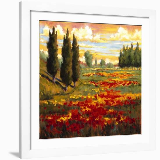 Tuscany in Bloom I-JM Steele-Framed Giclee Print