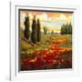 Tuscany in Bloom I-JM Steele-Framed Giclee Print